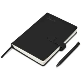 Altitude Enterprise A5 2026 Diary & Zeta Pen Set Black